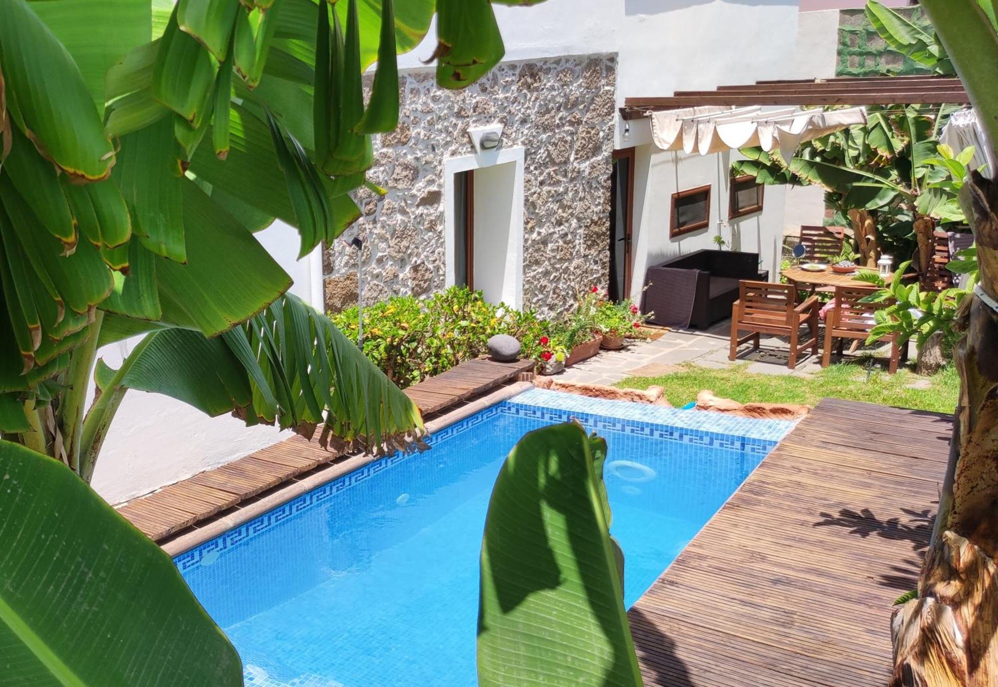 Villa Canaria Piscina Jacuzzi Jardin Santa Maria de Guia de Gran Canaria Екстериор снимка